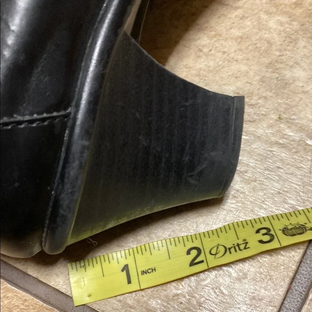 Earth Spirit Classics Leather Black Mules Classic Timeless Spring Quiet Luxury - Picture 6 of 8